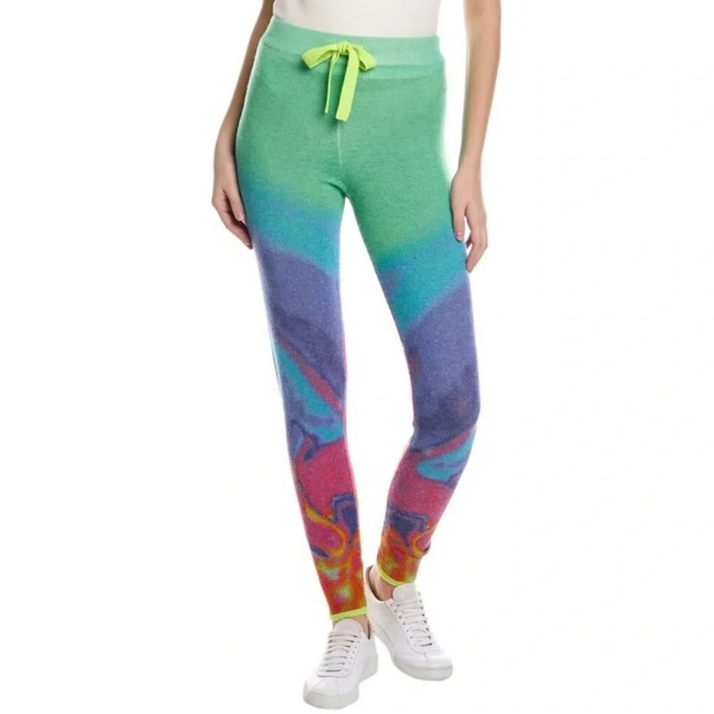 Brodie Cashmere Rainbow Lava Joggers Size M - Picture 1 of 14